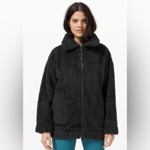 Lululemon oh so Sherpa black jacket XS/S NWOT